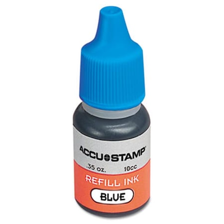 Consolidated Stamp ACCU-STAMP Gel Ink Refill- Blue- 0.35 oz Bottle 90682